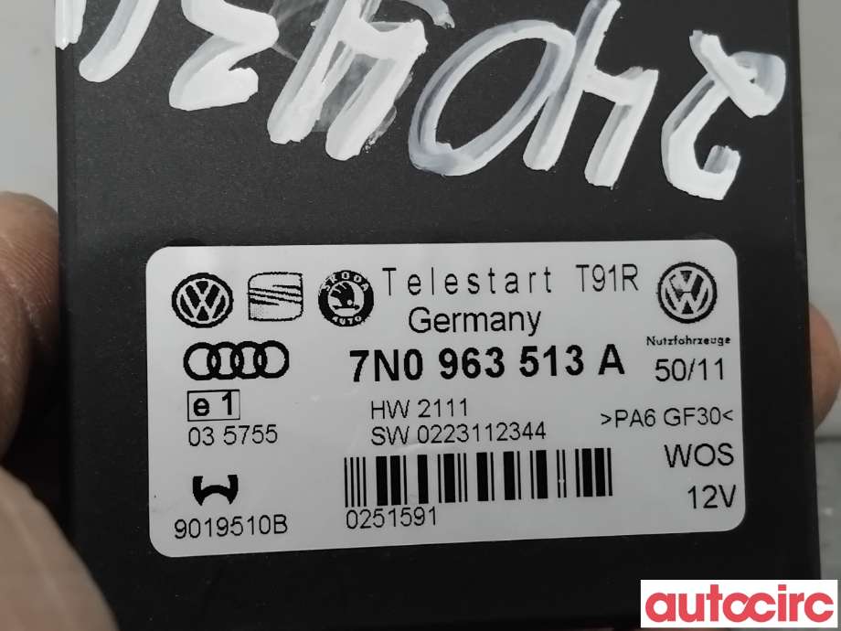 Styreenhet diverse til VW Passat 2011-2015 (B7) (B7) (VOLKSWAGEN|7N0963513B|9019510B|7N0963513A)