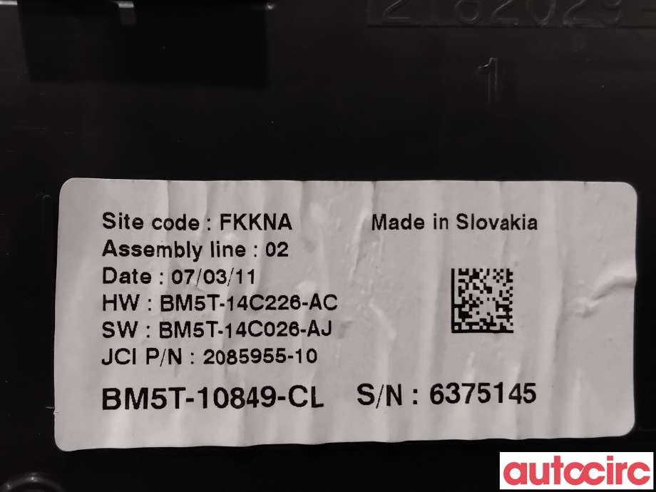 Instrumentpanel til Ford Focus 2011-2014 (Type III, Fase 1) (FORD|2254359|6375145|BM5T-10849-CL)