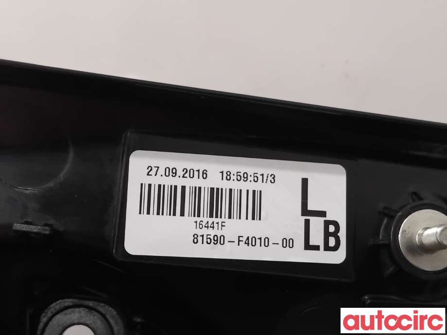 Baklykt venstre indre til Toyota C-HR 2016-->>  (TOYOTA|81591F4010||81590-F4010)