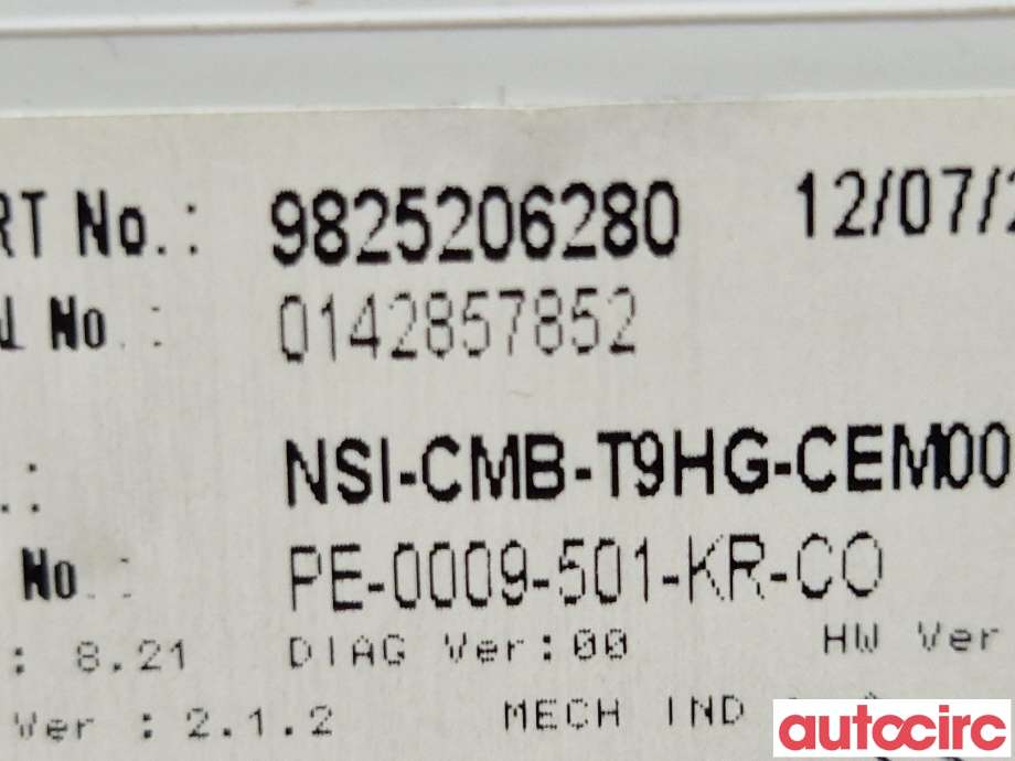 Instrumentpanel til Peugeot 308 2013-2021 (Type II)  (PEUGEOT|1628928680)