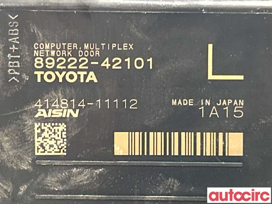 Styreenhet elektrisk bakluke til Toyota RAV4 2019-->> (Type V)  (TOYOTA|8922242101||89222-42101)