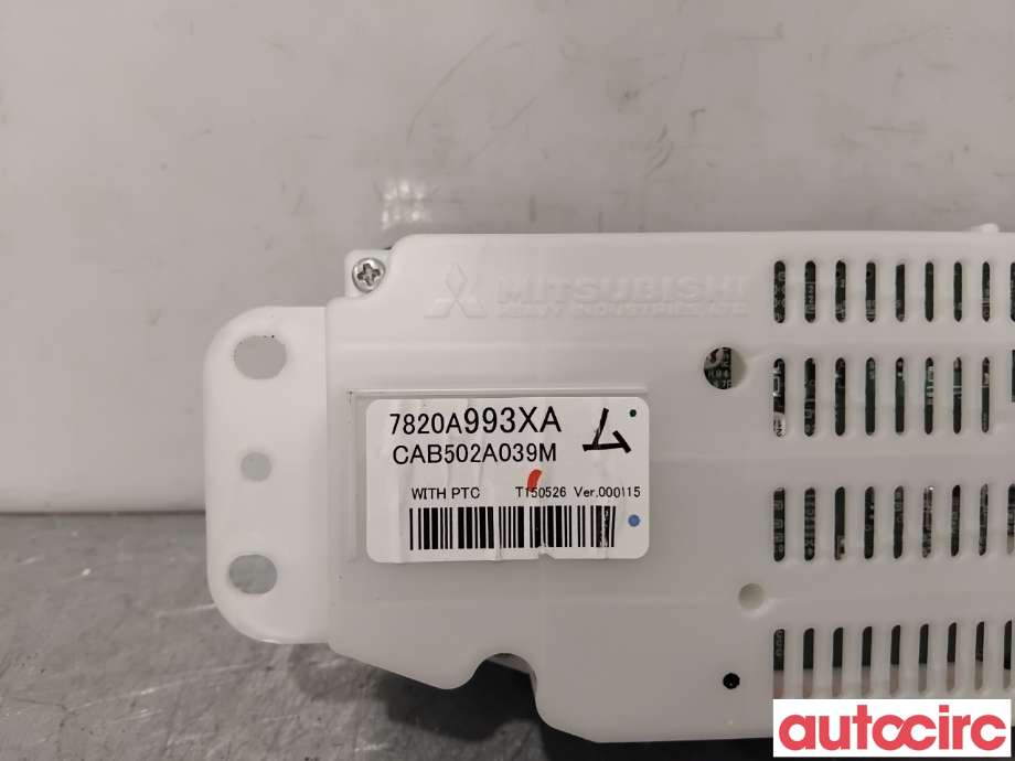 Varmeapparat betjening til Mitsubishi Outlander 2015-->> (Type III, Fase 2)  (MITSUBISHI|7820A993XA|CAB502A039M)
