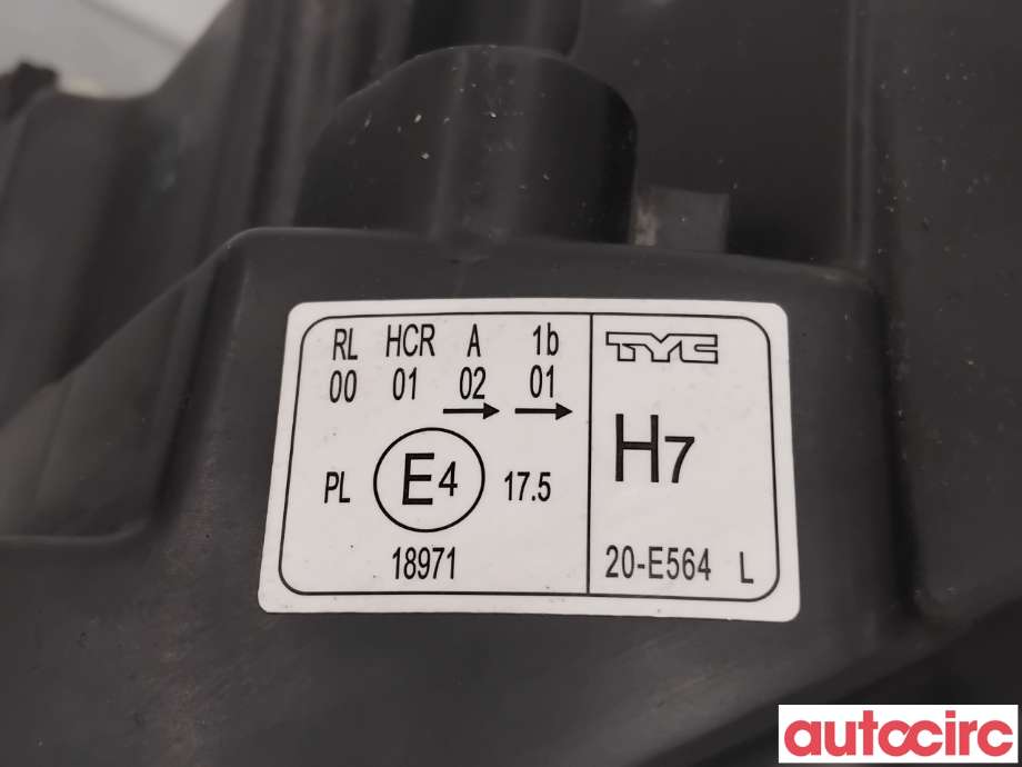 Frontlykt venstre halogen til Mercedes Sprinter 2006-2013 (Fase 1) (906) (906) (MERCEDES|A9068200161|)