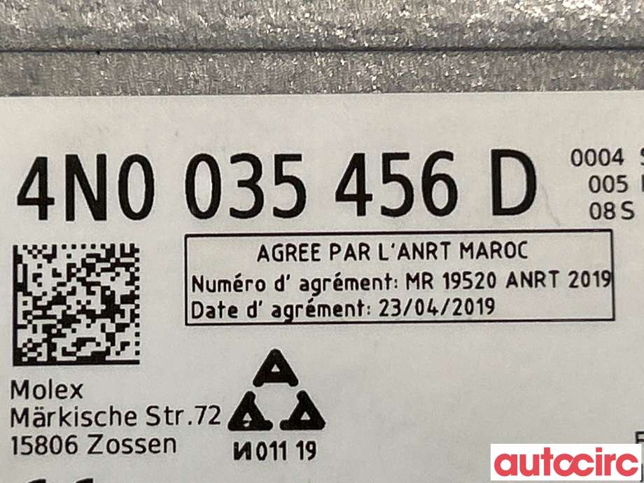 Antenne forsterker til VW ID.4 2020-->>  (VOLKSWAGEN|4N0035456D|)