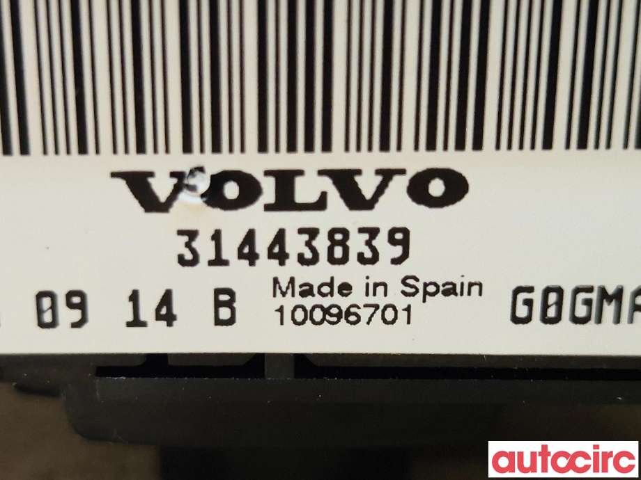 Bryter lys til Volvo V60/V60 CC 2013-2018 (Type I, Fase 2)  (VOLVO|31443839|)