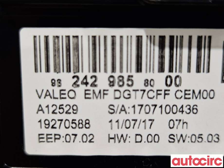 Instrument kjørecomputer til Peugeot 308 2013-2021 (Type II)  (PEUGEOT|9836623980|9812006580|982429858000)
