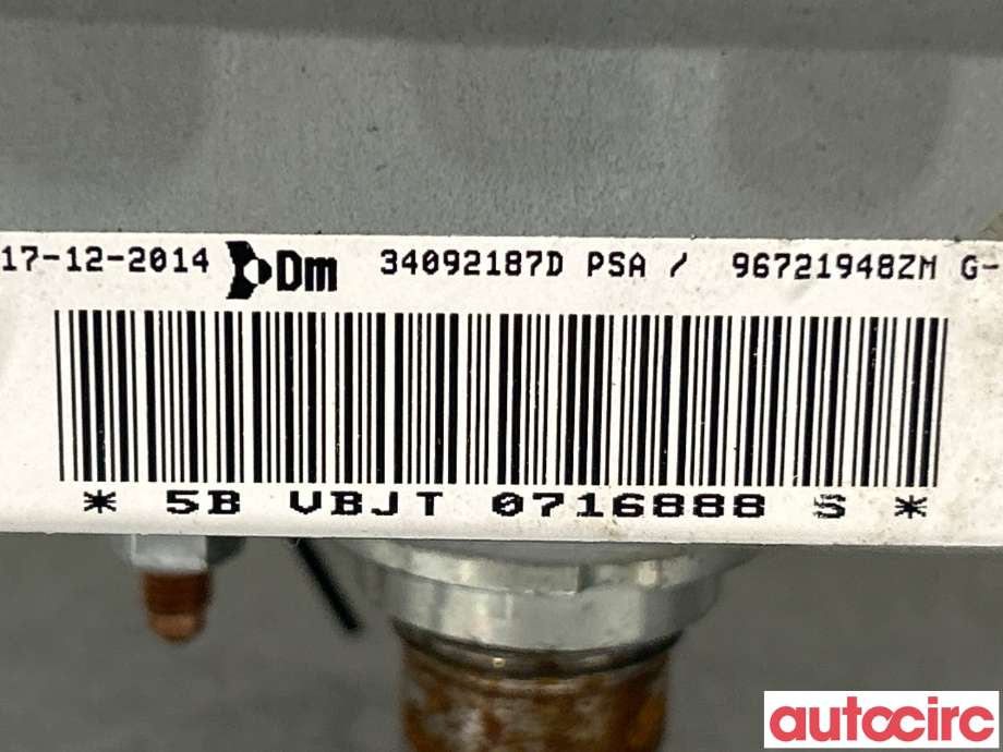 Airbag passasjer til Peugeot Partner 2008-2015 (Type II, Fase 1)  (PEUGEOT|8217E5)