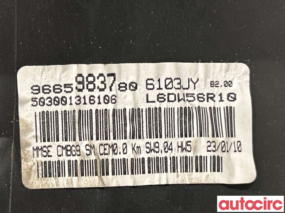 Instrumentpanel til Peugeot Partner 2008-2015 (Type II, Fase 1)  (PEUGEOT|6103JY|9801642280)