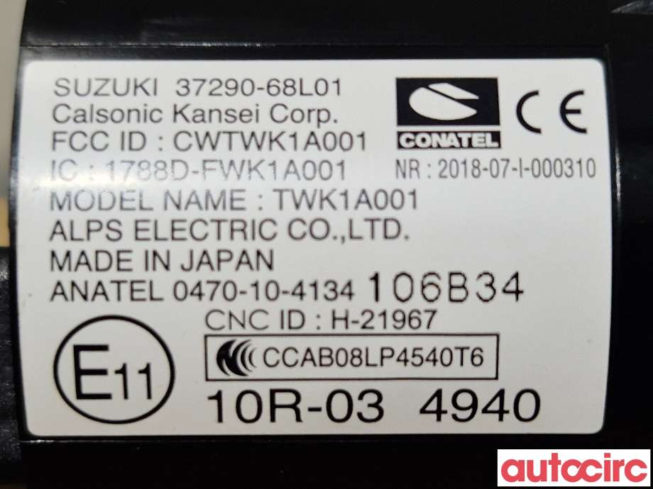 Bryter start/stopp til Suzuki SX4 S-CROSS 2013-->> (Type II)  (SUZUKI|37290-68L02|TWK1A001|37290-68L01)