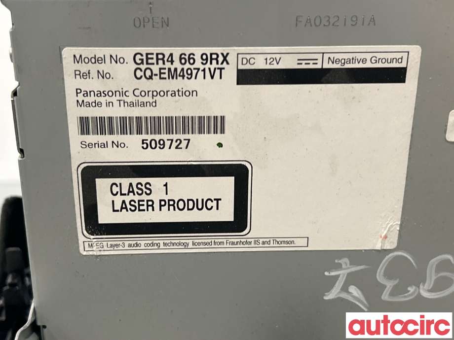 Bilstereo til Mazda 6 2010-2013 (Type II, Fase 2)  (MAZDA|GER4-66-9RX)