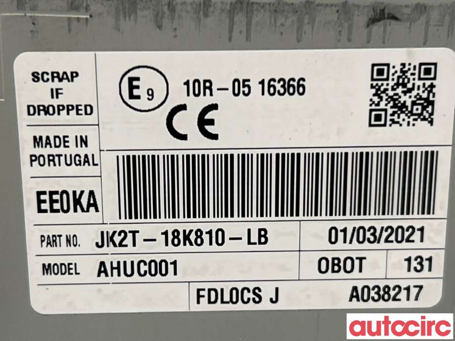 Bilstereo navigasjon til Ford Transit Custom 2013-2023 (Type I)  (FORD|2711959|AHUC001|JK2T-18K810-LB)