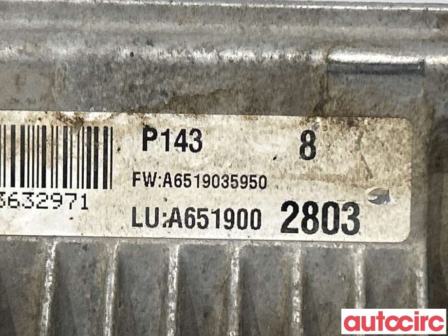 Styreenhet motor til Mercedes Vito 2014-->> (W447) (W447) (MERCEDES|A6519002803|0281031244)