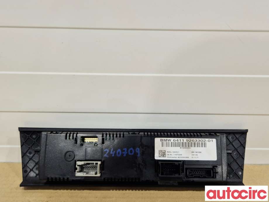 Varmeapparat betjening til BMW 3-Serie 2005-2011 (E90/E91/E92/E93) (E90/E91/E92/E93) (BMW|64119292262|A2C32355900|64119263302)