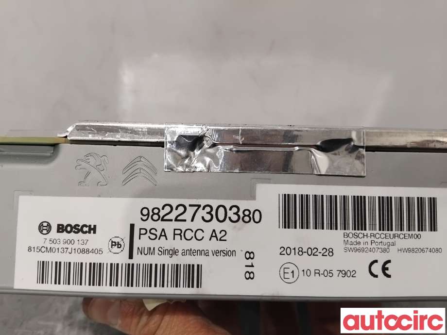 Bilstereo til Peugeot Expert 2016-->> (Type III)  (PEUGEOT|1623807480|7503900137|9822730380)