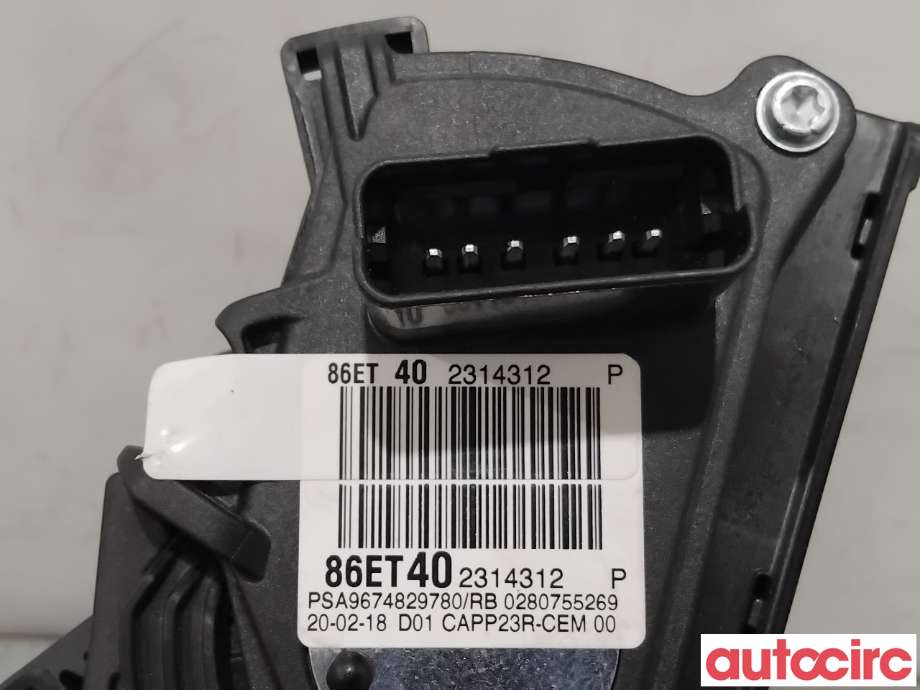 Pedal gass til Peugeot Expert 2016-->> (Type III)  (PEUGEOT|9836042280|0280755269|9674829780)