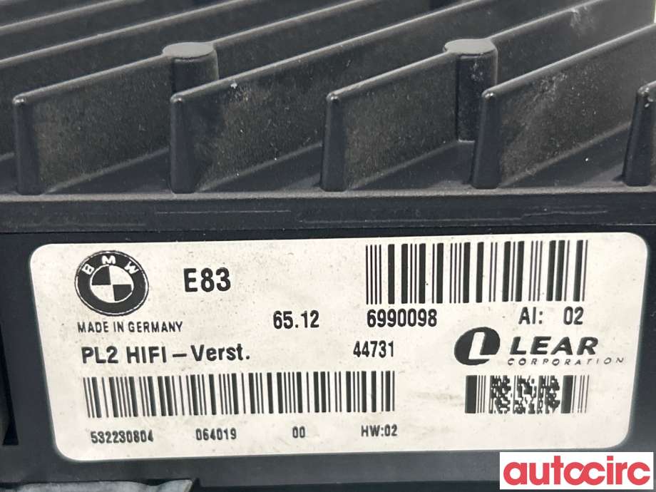 Bilstereo forsterker til BMW X3 2003-2006 (Fase 1) (E83) (E83) (BMW|65129143150)