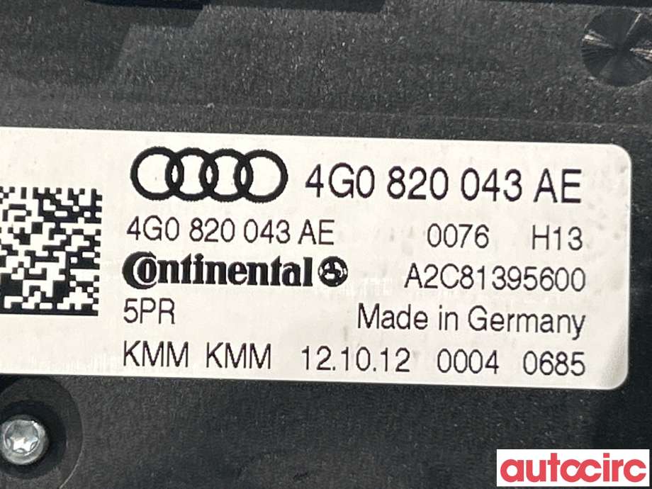 Varmeapparat betjening til Audi A6, Allroad 2012-2014 (Type III, Fase 1) (C7) (C7) (AUDI|4G0820043AE)