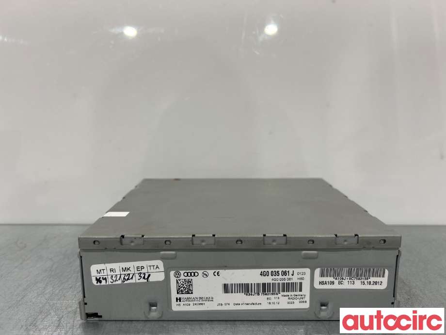 Bilstereo til Audi A6, Allroad, 2012-2014 (Type III, Fase 1) (C7) (C7) (AUDI|4G0035061J)