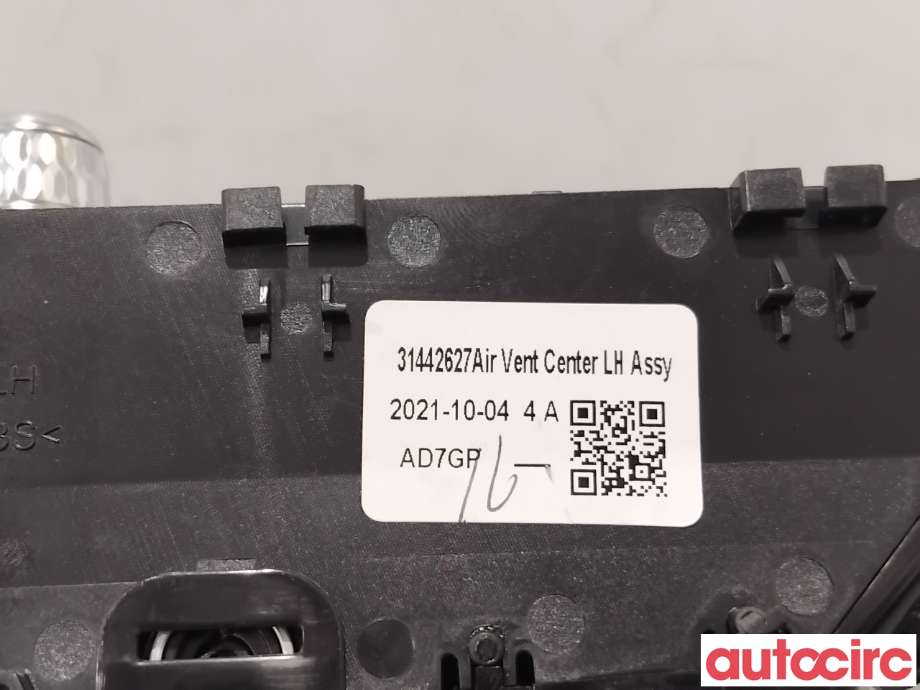 Dashbord friskluftdyse til Volvo XC40 2018-2024  (VOLVO|31442627|)