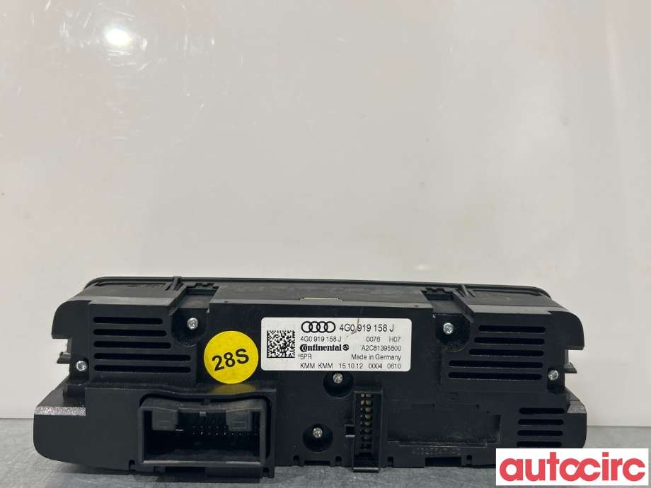 Varmeapparat betjening til Audi A6, Allroad 2012-2014 (Type III, Fase 1) (C7) (C7) (AUDI|4G0820043AE)