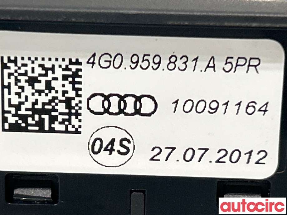 Bryter baklukeåpner til Audi A6, Allroad 2012-2014 (Type III, Fase 1) (C7) (C7) (AUDI|4G1959829)