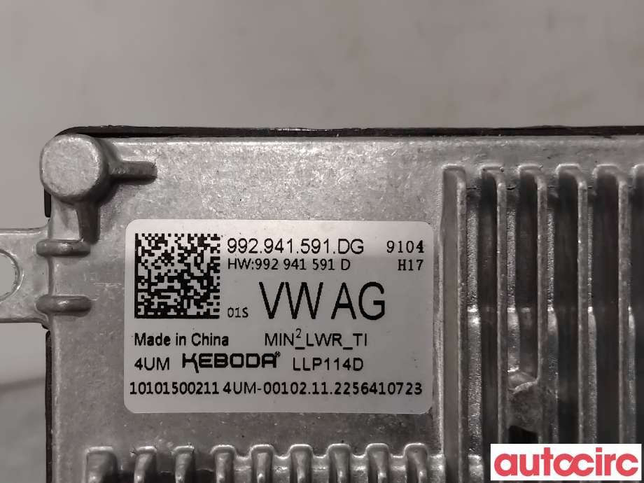 Styreenhet xenon/ballast til VW ID.3 2020-->>  (VOLKSWAGEN|992941591DG|)