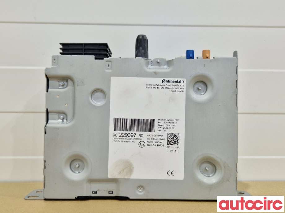 Bilstereo diverse til Peugeot 5008 2017-->> (Type II)  (PEUGEOT|1684714880|9822939780|1636292580)
