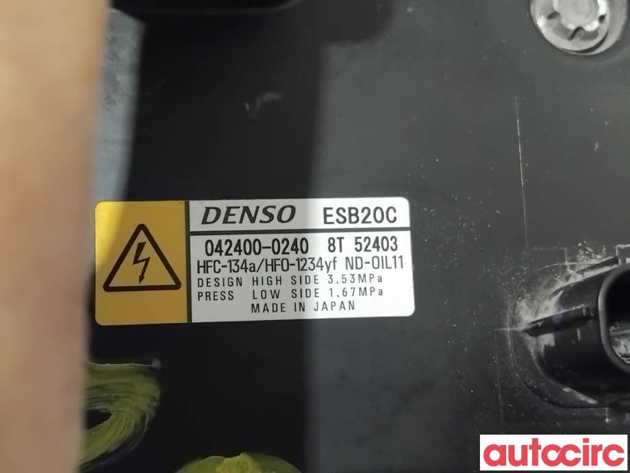 Aircondition kompressor til Toyota C-HR 2016-->>  (TOYOTA|8837047091|042400-0240|)