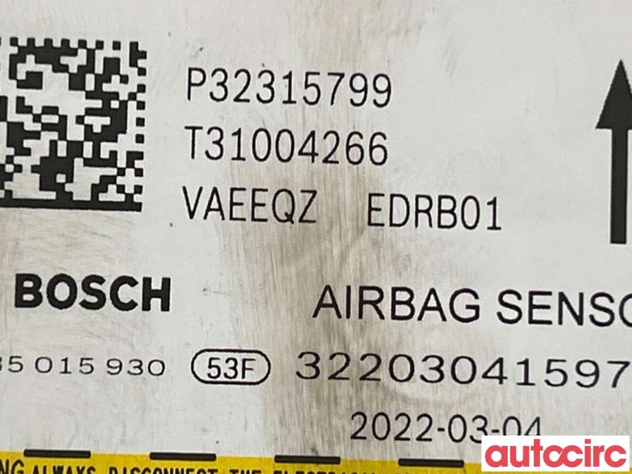 Airbag elektronikk til Volvo XC40 2018-2024 (VOLVO|32315799)