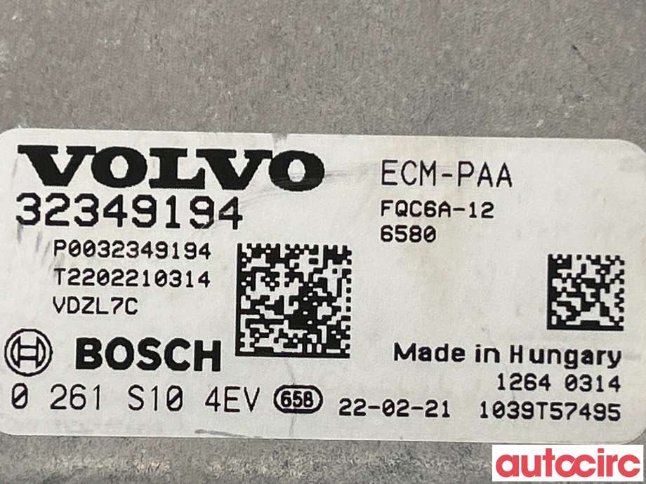 Styreenhet motor til Volvo XC40 2018-2024 (VOLVO|36012910)