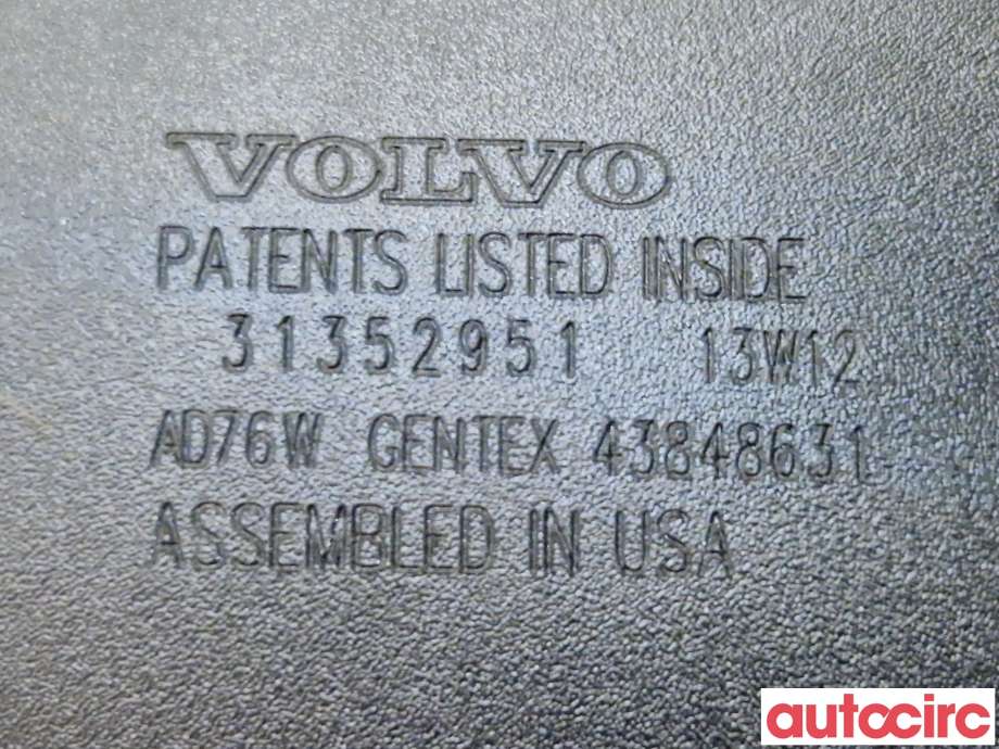 Speil innvendig til Volvo XC70 2014-2016 (Type II, Fase 2) (VOLVO|31352951|)