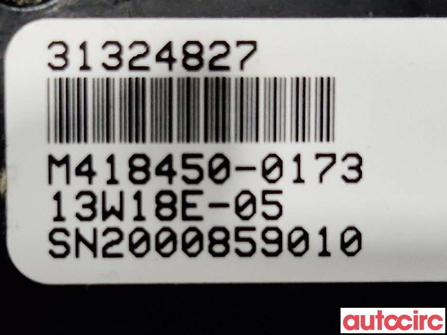 Varmeapparat betjening til Volvo XC70 2014-2016 (Type II, Fase 2)  (VOLVO|31398065||31324827)