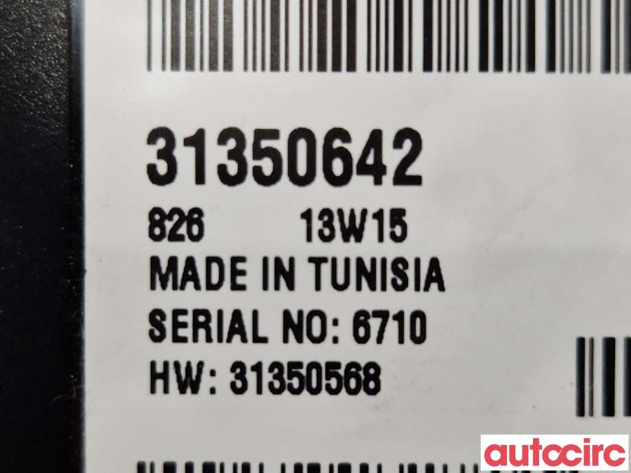 Dashbord telefon til Volvo XC70 2014-2016 (Type II, Fase 2)  (VOLVO|36010001|6090922|31350568)