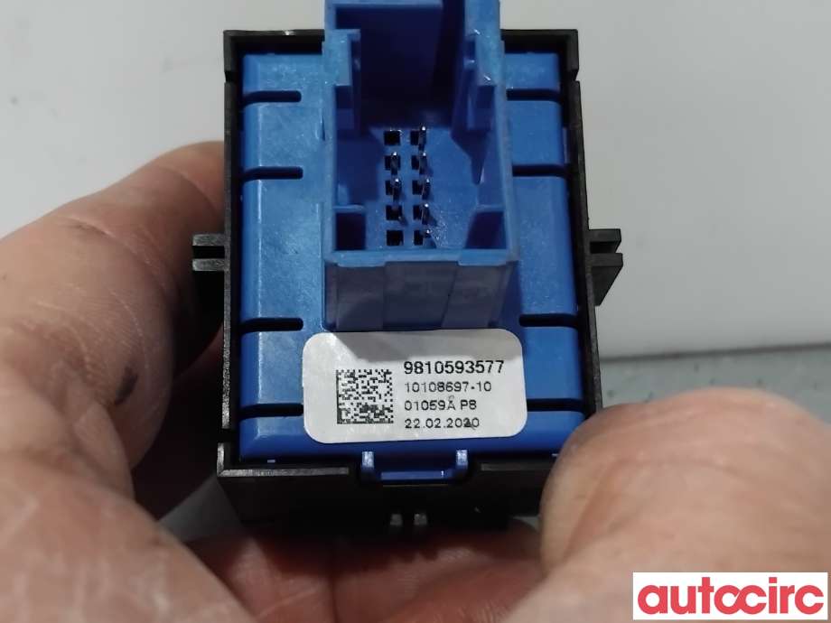 Bryter elektrisk håndbrekk/parkbrems til Peugeot 5008 2017-->> (Type II) (PEUGEOT|98105935VV|10108697-10|9810593577)