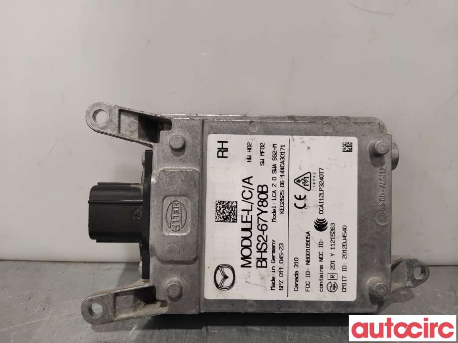 Sensor radar til Mazda 3 2013-2016 (Type III, Fase 1)  (MAZDA|BHS2-67-Y80F|6PZ011045-23|BHS2-67Y80B)