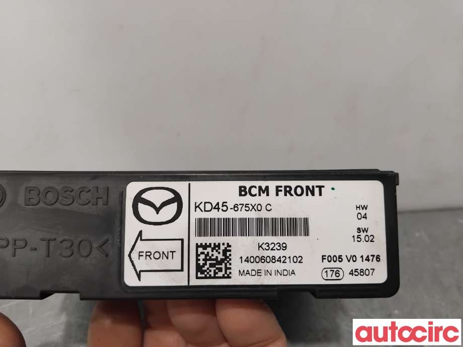 Styreenhet diverse til Mazda 3 2013-2016 (Type III, Fase 1)  (MAZDA|KD45-67-5X0D|F005V01476|KD45-675X0C)