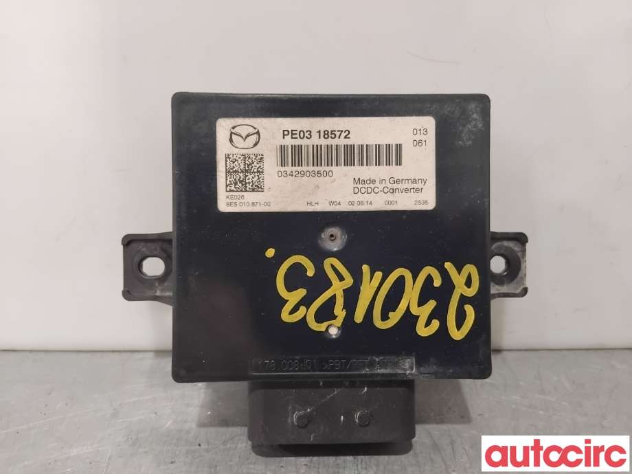 Styreenhet diverse til Mazda 3, 2013-2016 (Type III, Fase 1)  (MAZDA|P5E1-18-572)