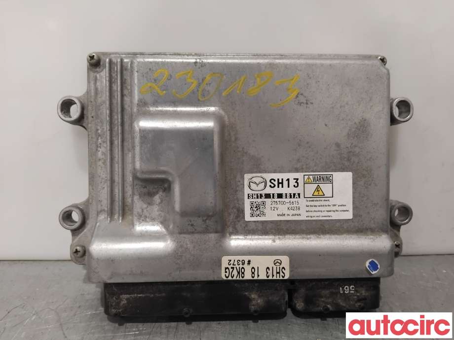 Styreenhet motor til Mazda 3, 2013-2016 (Type III, Fase 1)  (MAZDA|SH13-18-881B)
