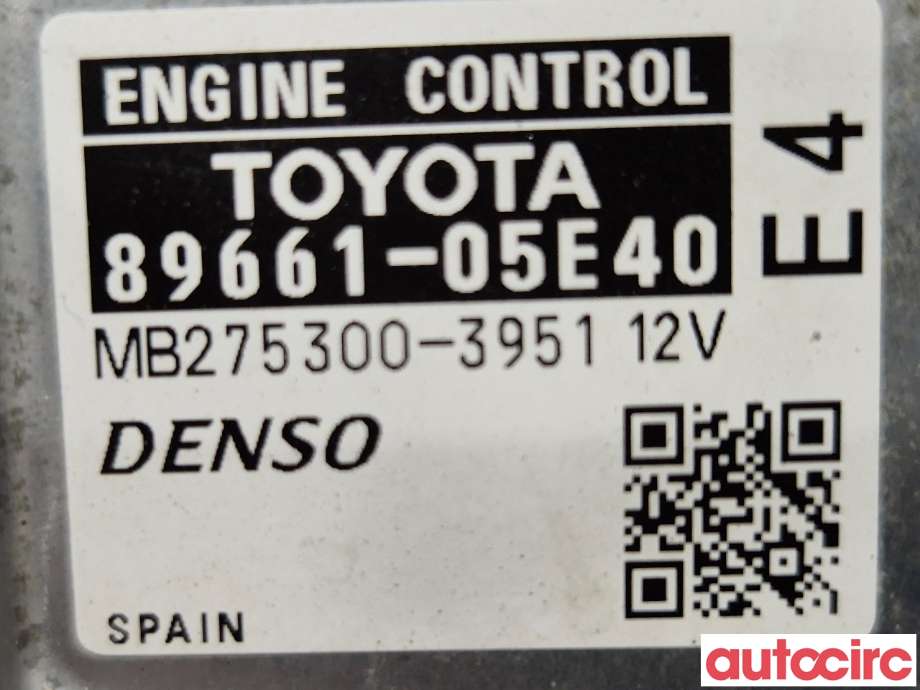 Styreenhet motor til Toyota Avensis 2009-2015 (Type III, Fase 1) (TOYOTA|8966105E42|MB275300-3951|8966105E40)