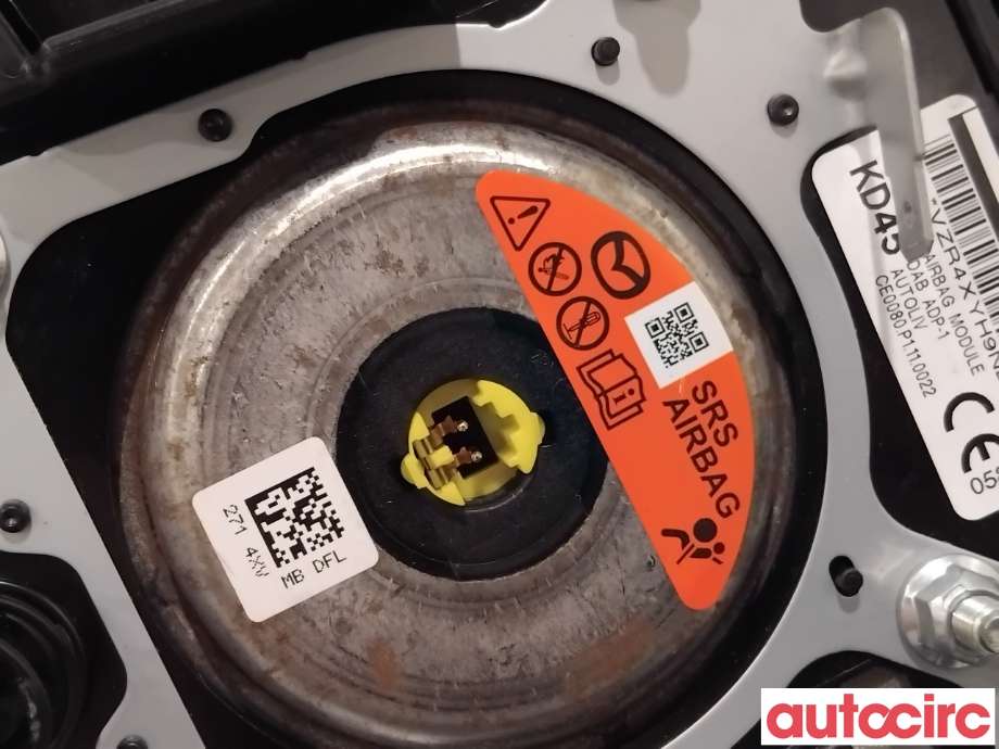 Airbag rattpute til Mazda 3 2013-2016 (Type III, Fase 1)  (MAZDA|KD45-57-K00C|)