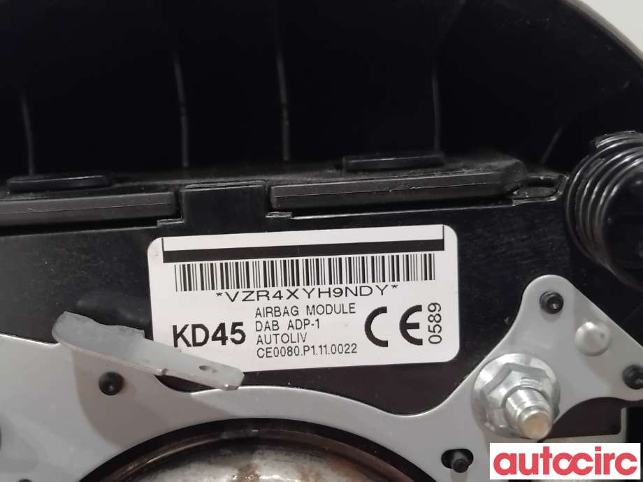Airbag rattpute til Mazda 3 2013-2016 (Type III, Fase 1)  (MAZDA|KD45-57-K00C|)