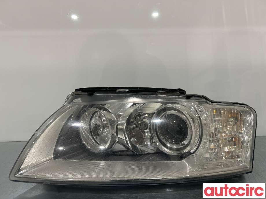 Frontlykt venstre halogen til Audi A8, 2003-2010 (Type II)  (AUDI|4E0941003BM)