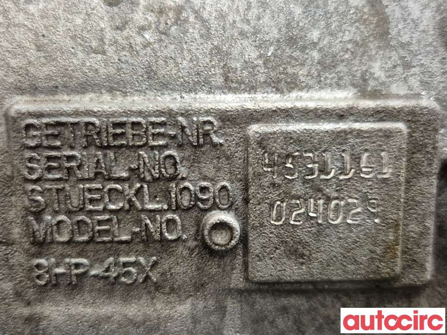 Girkasse automat til BMW 5-Serie 2010-2017 (F10/F11) (F10/F11) (BMW|24008615600|GA8HP45Z-4WD|24007642240)