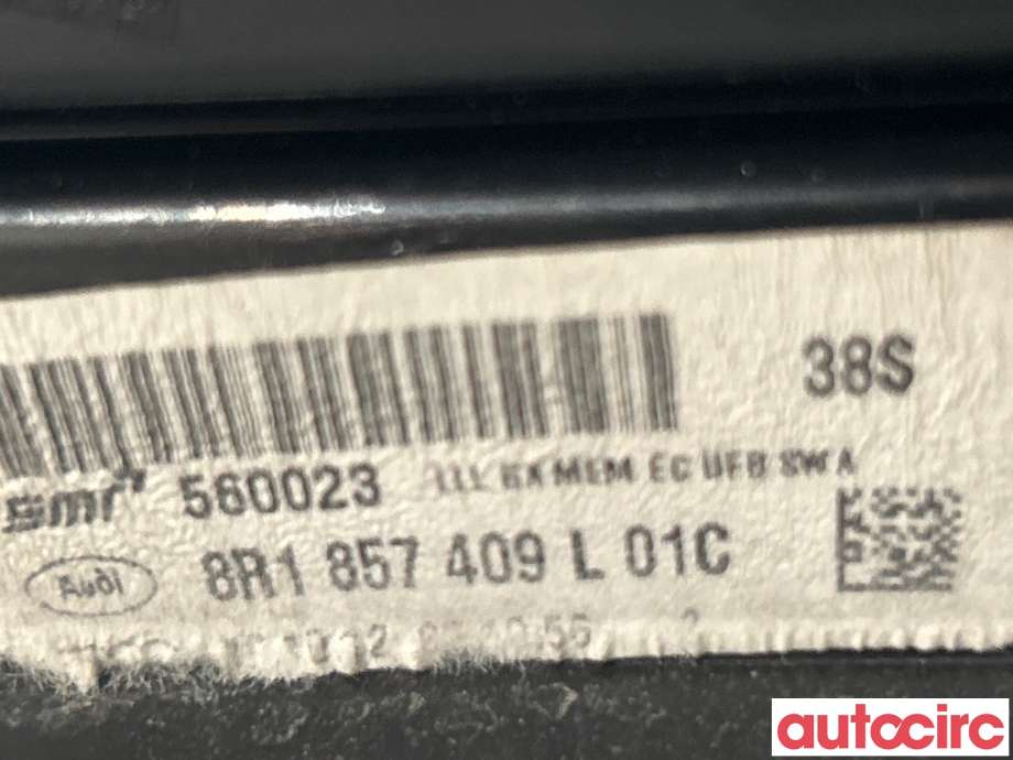 Speil venstre til Audi Q5 2008-2012 (Type I, Fase 1)  (AUDI|8R1857409L)