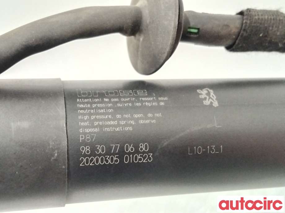 Baklukedemper til Peugeot 5008 2017-->> (Type II)  (PEUGEOT|9830770680|)