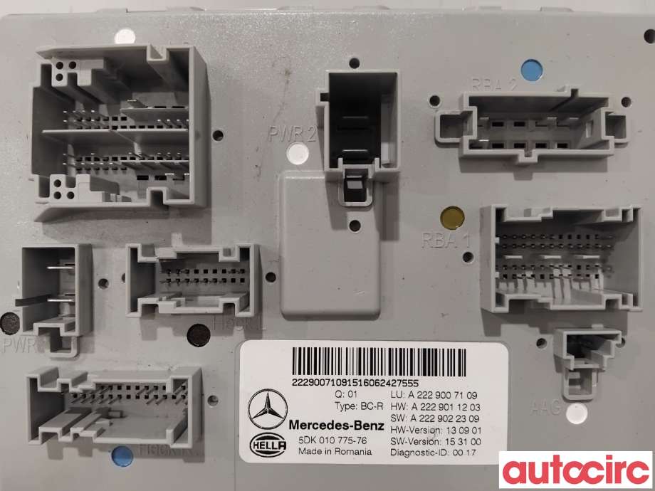 Styreenhet diverse til Mercedes GLC 2015-2022 (X253) (X253) (MERCEDES|A2229007109|5DK010775-76|A2229006014)