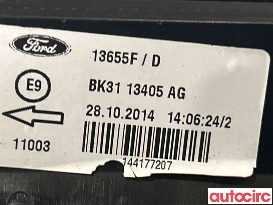 Baklykt venstre til Ford Transit Custom 2013-2023 (Type I) (FORD|1870426)