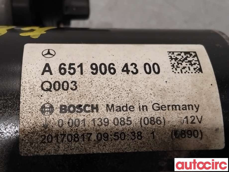 Starter diesel til Mercedes Vito 2014-->> (W447) (W447) (MERCEDES|A6519064300|0001139085)