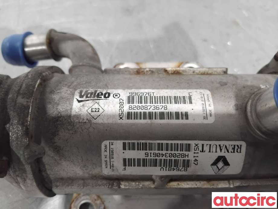 EGR-kjøler til Opel Vivaro A 2006-2014  (OPEL|93198589|996976T|8200873678)