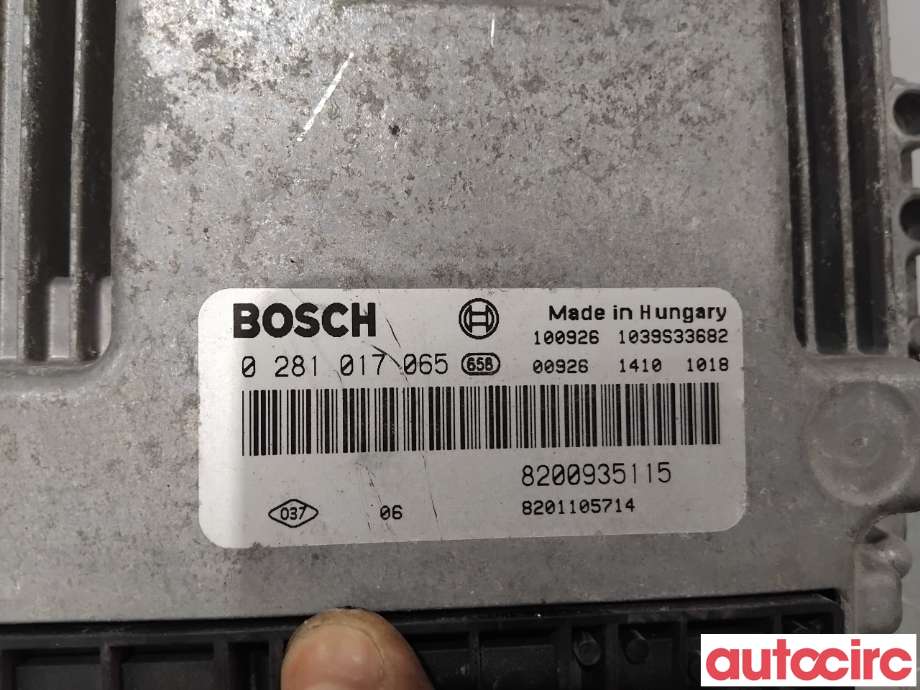 Styreenhet motor til Opel Vivaro A 2006-2014  (OPEL|93861029|0281017065|93861895)